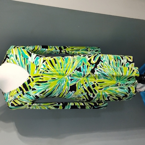 Lilly Pulitzer long sleeve Westerly Greens With Envy Dress XS - Picture 1 of 11